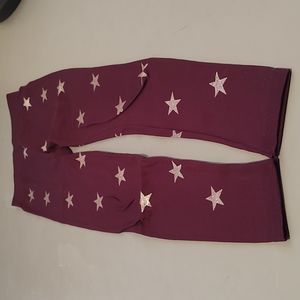 Fleece lined star leggings